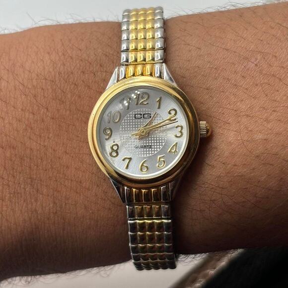 Gold & silver watch - Picture 1 of 2